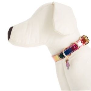 🎉2XHP🎉 Betsey Johnson Trolls Rainbow Dog Collar